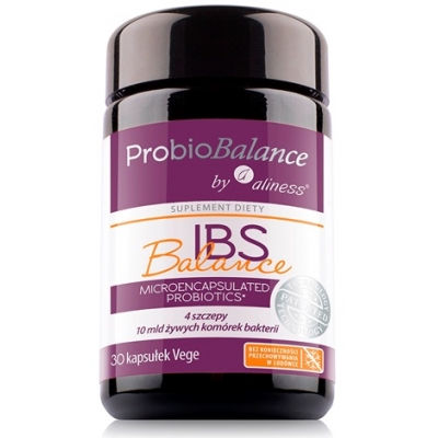 ProbioBALANCE, Probiotyk IBS Balance 10 mld. x 30 vege caps. Aliness