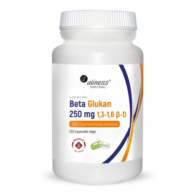 Beta Glukan Yestimun® 1,3-1,6 β-D 250 mg x 100 Vege caps.  Aliness