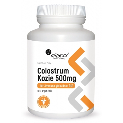 Colostrum Kozie IG 28% 500 mg x 100 kaps. Aliness