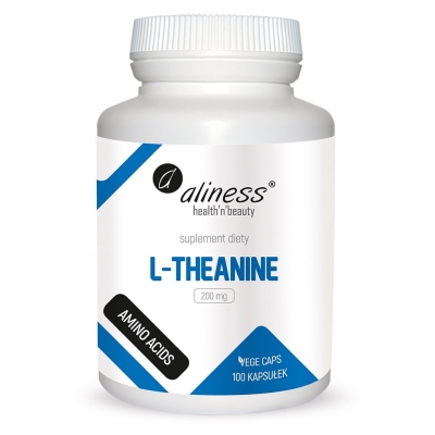 L-Theanine 200 mg x 100 Vege caps.  Aliness