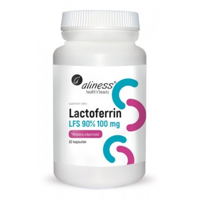 Lactoferrin LFS 90% 100 mg x 30 kapsułek Aliness