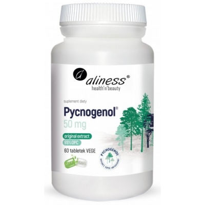 Pycnogenol® extract 65% 50 mg 60 tabletek vege Aliness