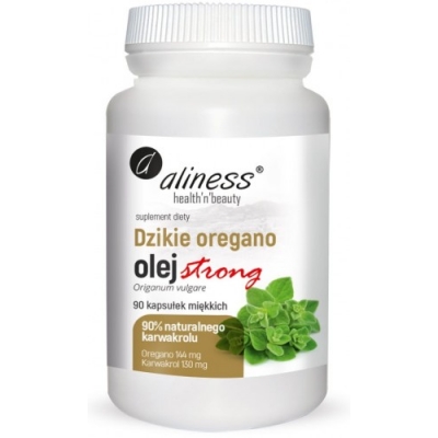 Dzikie oregano, olej strong 100% x 90 kapsułek Aliness