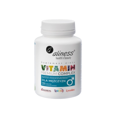 Premium Vitamin Complex dla mężczyzn x 120 tabletek VEGE Aliness