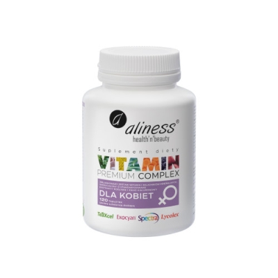 Premium Vitamin Complex dla kobiet x 120 tabletek VEGE Aliness