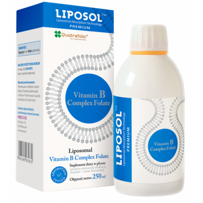 Liposol B Complex Folate 100%TM - 250 ml  Aliness