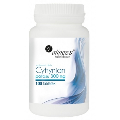 Cytrynian Potasu 300 mg x 100 tabletek VEGE  Aliness