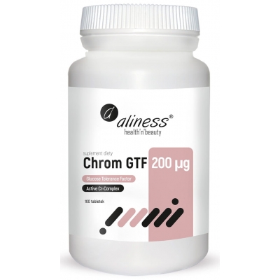 Chrom GTF Active Cr-Complex 200 µg 100 tabletek Vege Aliness