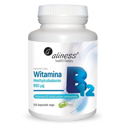 Witamina B12 Methylcobalamin 950µg x 100 kaps. Aliness