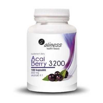 Acai Berry 3200 z acerolą i chromem 100 kapsułek Aliness