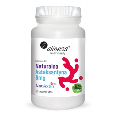 Naturalna Astaksantyna Nat Axtin 8mg x 60 caps Aliness