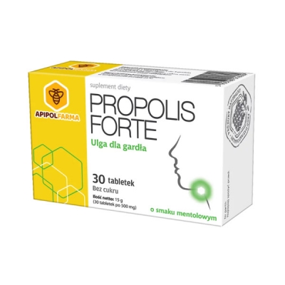 Propolis Forte o smaku mentolowym 30 szt. Apipol Farma