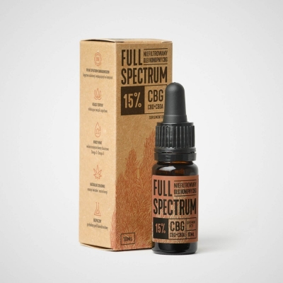 Olej CBG 15%, Full Spectrum, 10ml