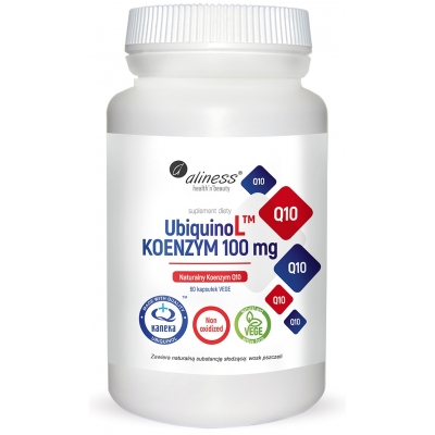 UbiquinoL KANEKA Naturalny KOENZYM 100mg x 60 Vege caps. Aliness