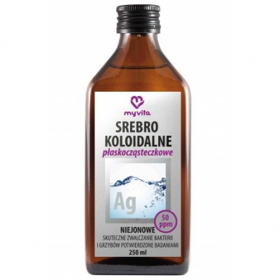 Srebro koloidalne 50ppm niejonowe 250ml MyVita