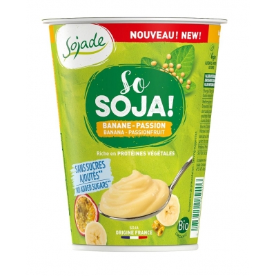 PRODUKT SOJOWY BANAN - MARAKUJA BEZGLUTENOWY BIO 400 g - SOJADE