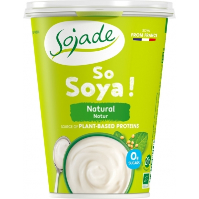 PRODUKT SOJOWY NATURALNY BEZ DODATKU CUKRÓW BEZGLUTENOWY BIO 400 g - SOJADE