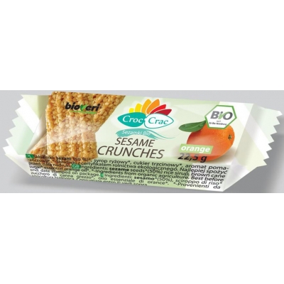 SEZAMKI POMARAŃCZOWE BIO 22,5 g - CROC-CRAC (BIOVERI)