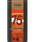 CZEKOLADA GORZKA 75 % BIO 80 g - VIVANI