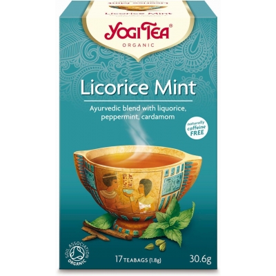 HERBATKA MIĘTA Z LUKRECJĄ (LICORICE MINT) BIO (17 x 1,8 g) 30,6 g - YOGI TEA