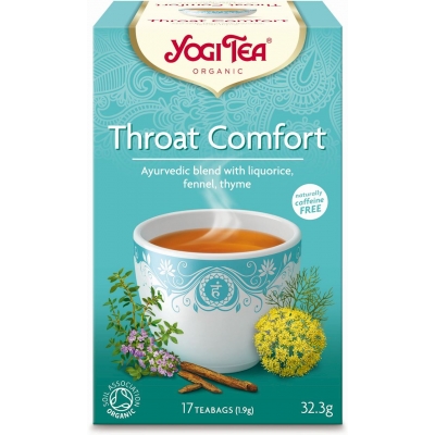 HERBATKA NA GARDŁO (THROAT COMFORT) BIO (17 x 1,9 g) 32,3 g - YOGI TEA