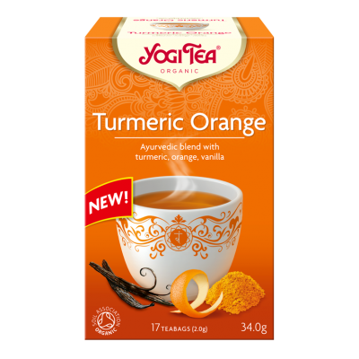 HERBATKA KURKUMA POMARAŃCZA (TURMERIC ORANGE) BIO (17 x 2 g) 34 g - YOGI TEA