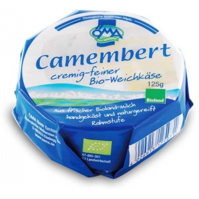 SER CAMEMBERT BIO (50 % TŁUSZCZU W SUCHEJ MASIE) 125 g - OMA