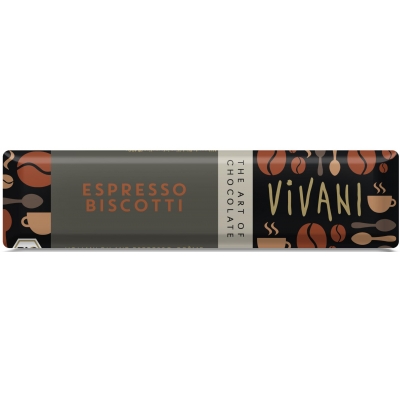 BATON ESPRESSO Z HERBATNIKAMI BIO 40 g - VIVANI