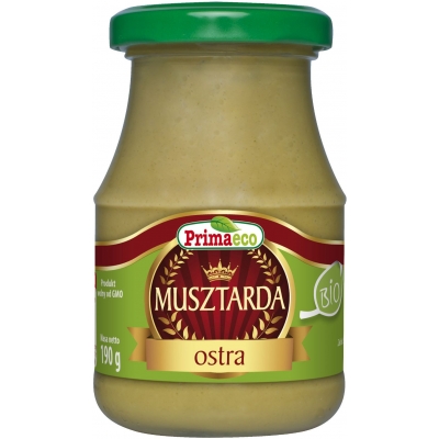 MUSZTARDA OSTRA BIO 170 g - PRIMAECO