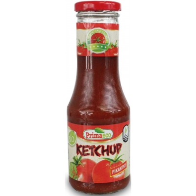 KETCHUP PIKANTNY BEZGLUTENOWY BIO 315 g - PRIMAECO