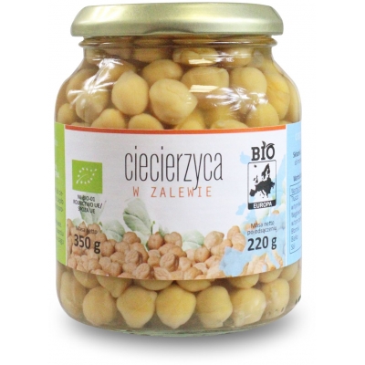 CIECIERZYCA W ZALEWIE BIO 350 g (220 g) (SŁOIK) - BIO PLANET