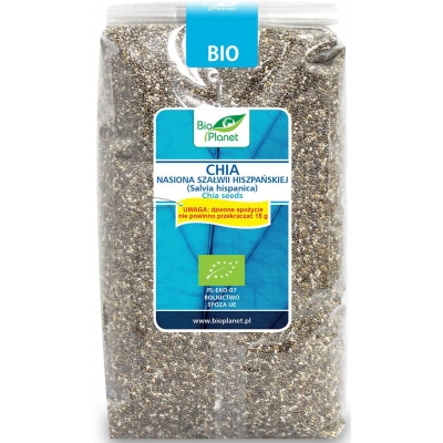 CHIA - NASIONA SZAŁWII HISZPAŃSKIEJ BIO 1 kg - BIO PLANET