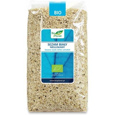 SEZAM BIAŁY NIEŁUSKANY BIO 1 kg - BIO PLANET