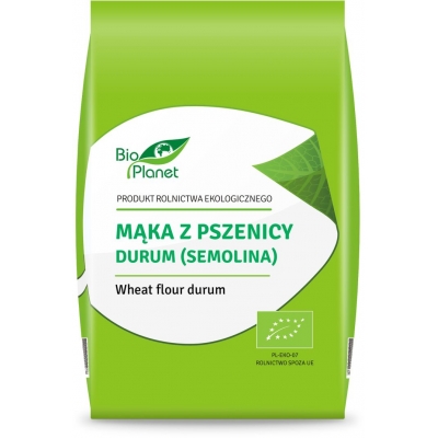 MĄKA Z PSZENICY DURUM (SEMOLINA) BIO 500 g - BIO PLANET