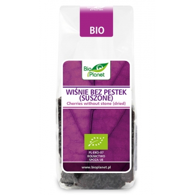 WIŚNIE BEZ PESTEK SUSZONE BIO 100 g - BIO PLANET