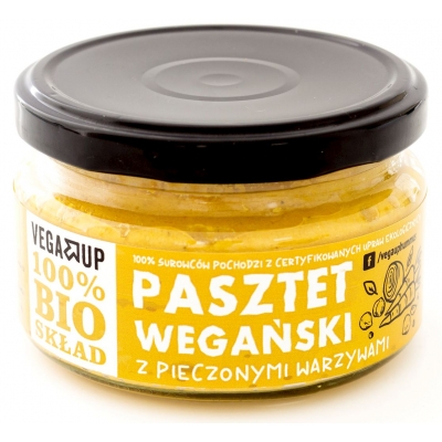 PASZTET WEGAŃSKI Z PIECZONYMI WARZYWAMI BIO 190 g - VEGA UP