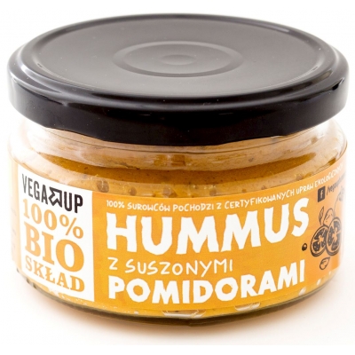 HUMMUS Z SUSZONYMI POMIDORAMI BIO 190 g - VEGA UP