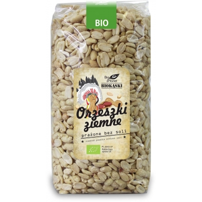 ORZESZKI ZIEMNE PRAŻONE BEZ SOLI BIO 1 kg - BIO PLANET