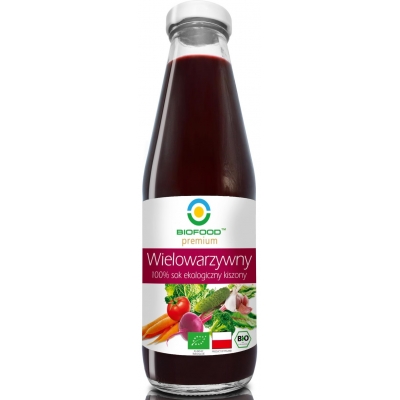 SOK WIELOWARZYWNY KISZONY NFC BEZGLUTENOWY BIO 500 ml - BIO FOOD