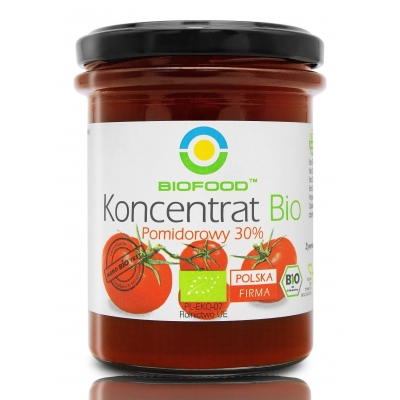 KONCENTRAT POMIDOROWY 30 % BEZGLUTENOWY BIO 200 g - BIO FOOD