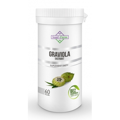 GRAVIOLA EKSTRAKT 60 KAPSUŁEK (550 mg) - SOUL FARM