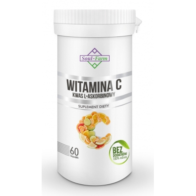 WITAMINA C (KWAS L - ASKORBINOWY) 60 KAPSUŁEK (800 mg) - SOUL FARM