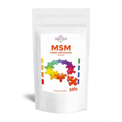 MSM SIARKA ORGANICZNA PROSZEK 500 g (1000 mg) - SOUL FARM