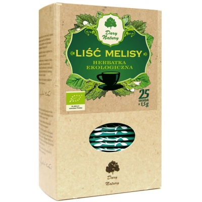 HERBATKA LIŚĆ MELISY BIO (25 x 1,5 g) 37,5 g - DARY NATURY