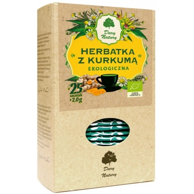 HERBATKA Z KURKUMĄ BIO (25 x 2 g) 50 g - DARY NATURY