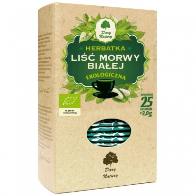 HERBATKA LIŚĆ MORWY BIAŁEJ BIO (25 x 2 g) 50 g - DARY NATURY