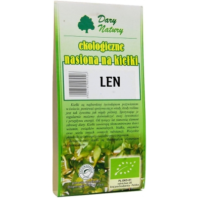 NASIONA LNU (SIEMIĘ LNIANE) BIO 250 g - DARY NATURY