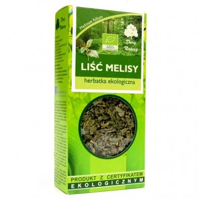 HERBATKA LIŚĆ MELISY BIO 25 g - DARY NATURY