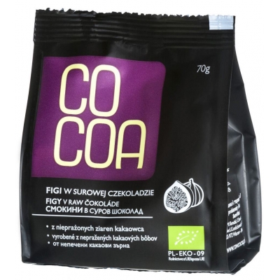 FIGI W SUROWEJ CZEKOLADZIE BIO 70 g - COCOA