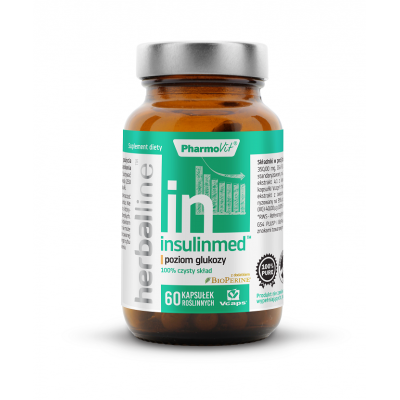 KAPSUŁKI NA POZIOM GLUKOZY (INSULINMED) 60 szt. (28,58 g) - PHARMOVIT (HERBALLINE)